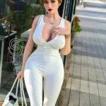 157cm 5ft2 Blonde Mature Sexy Dolls Busty Street Style TPE Dolls H Cup