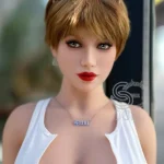 157cm 5ft2 Blonde Mature Sexy Dolls Busty Street Style TPE Dolls H Cup