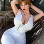 157cm 5ft2 Blonde Mature Sexy Dolls Busty Street Style TPE Dolls H Cup
