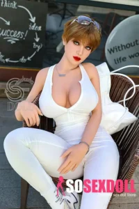157cm 5ft2 Blonde Mature Sexy Dolls Busty Street Style TPE Dolls H Cup