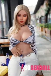 157cm 5ft2 Blonde Voluptuous Sexy Sex Dolls Glamorous Fantasy Sexy Dolls H Cup