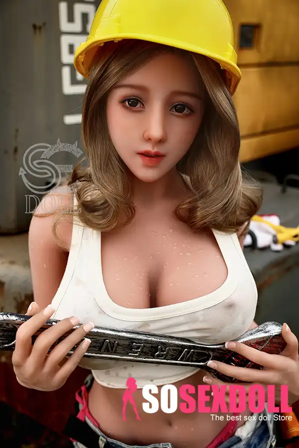 157cm 5ft2 Construction Site Big Breasted Sex Dolls Glamorous Fantasy Sexy Dolls H Cup