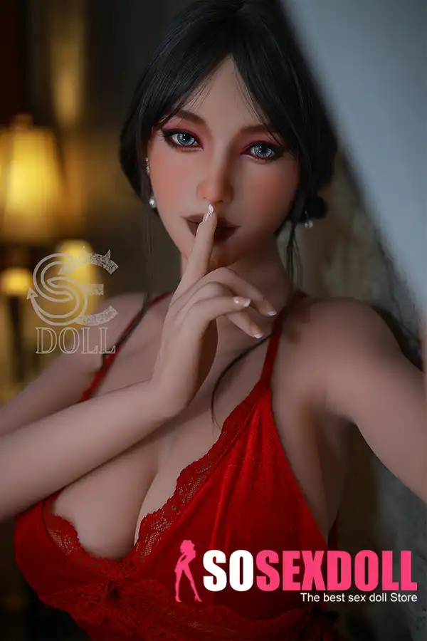 157cm 5ft2 Elegant Red Lingerie Sex Dolls Romantic Nightwear TPE Dolls H Cup