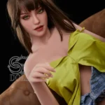 157cm 5ft2 Green Strappy Large Breasted Sex Dolls Attractive Sex Dolls H Cup