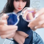 157cm 5ft2 Lifelike Brunette Adult Sex Dolls Sexy Denim Shorts Love Dolls H Cup