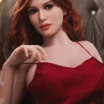 157cm 5ft2 Red Spaghetti Strap Dress Sex Dolls Fantasy Sexy Dolls H Cup