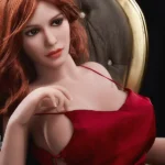 157cm 5ft2 Red Spaghetti Strap Dress Sex Dolls Fantasy Sexy Dolls H Cup