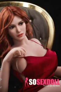 157cm 5ft2 Red Spaghetti Strap Dress Sex Dolls Fantasy Sexy Dolls H Cup