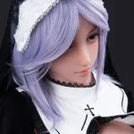 158cm 5ft2 Black Maid Outfit Sexy Sex Dolls Premium TPE Companion Dolls D Cup