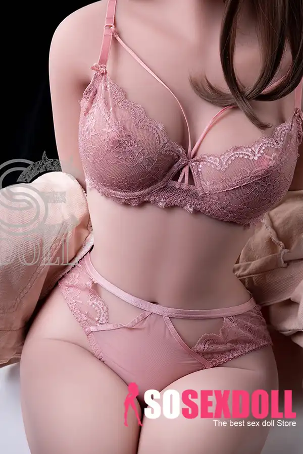 158cm 5ft2 Pink Lace Lingerie Pure Sex Dolls Quality Attractive Sex Dolls D Cup