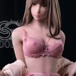 158cm 5ft2 Pink Lace Lingerie Pure Sex Dolls Quality Attractive Sex Dolls D Cup