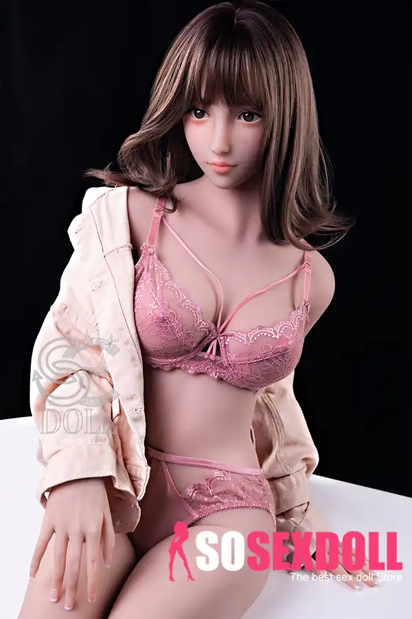 158cm 5ft2 Pink Lace Lingerie Pure Sex Dolls Quality Attractive Sex Dolls D Cup