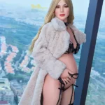 Curvy Blonde Maternity Silicone Sex Doll