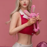 Sweet Anime Blonde Girl Silicone Sex Doll