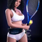 159cm 5ft2 Curly Hair Sporty Love Dolls Athletic Big Breasted Dolls H Cup