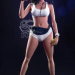 159cm 5ft2 Curly Hair Sporty Love Dolls Athletic Big Breasted Dolls H Cup