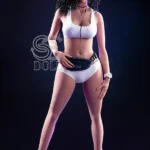 159cm 5ft2 Curly Hair Sporty Love Dolls Athletic Big Breasted Dolls H Cup