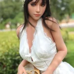 160cm 5ft2 White Dress Outdoor Love Dolls Elegant Realistic TPE Dolls C Cup
