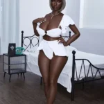 Ebony Cutie Elegant Curves Silicone Sex Doll
