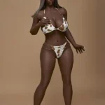 Ebony Goddess in Bikini Silicone Sex Doll