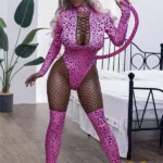Hot Dark-Skinned Wild Cat Silicone Sex Doll
