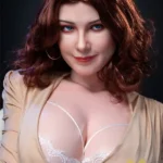Romantic Lady with Rose Silicone Sex Doll