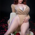 Romantic Lady with Rose Silicone Sex Doll