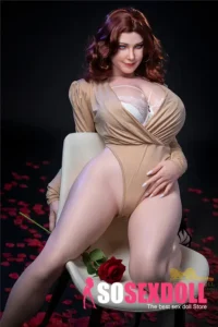 Romantic Lady with Rose Silicone Sex Doll