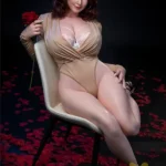Romantic Lady with Rose Silicone Sex Doll