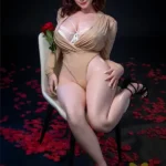 Romantic Lady with Rose Silicone Sex Doll