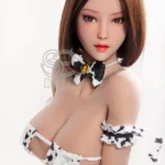 161cm 5ft3 Big Breasted Erotic Lingerie Sex Dolls Short Hair Fantasy Love Dolls F Cup