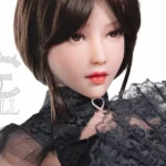 161cm 5ft3 Black Mesh Dress Sexy Sex Dolls Elegant Realistic TPE Dolls F Cup