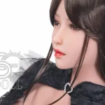 161cm 5ft3 Black Mesh Dress Sexy Sex Dolls Elegant Realistic TPE Dolls F Cup