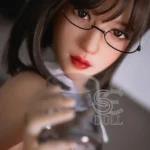 161cm 5ft3 Black Silk Sexy Sex Dolls Fantasy Adult Love Dolls F Cup