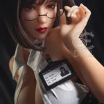 161cm 5ft3 Black Silk Sexy Sex Dolls Fantasy Adult Love Dolls F Cup