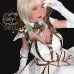 161cm 5ft3 Blonde Fantasy Warrior Sex Dolls Cosplay Armor Love Dolls F Cup