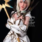 161cm 5ft3 Blonde Fantasy Warrior Sex Dolls Cosplay Armor Love Dolls F Cup