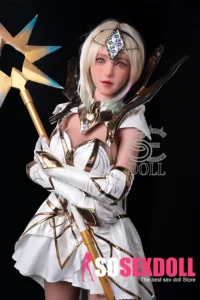 161cm 5ft3 Blonde Fantasy Warrior Sex Dolls Cosplay Armor Love Dolls F Cup