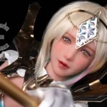 161cm 5ft3 Blonde Fantasy Warrior Sex Dolls Cosplay Armor Love Dolls F Cup