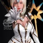 161cm 5ft3 Blonde Fantasy Warrior Sex Dolls Cosplay Armor Love Dolls F Cup