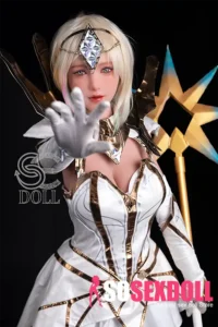161cm 5ft3 Blonde Fantasy Warrior Sex Dolls Cosplay Armor Love Dolls F Cup