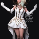 161cm 5ft3 Blonde Fantasy Warrior Sex Dolls Cosplay Armor Love Dolls F Cup