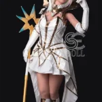 161cm 5ft3 Blonde Fantasy Warrior Sex Dolls Cosplay Armor Love Dolls F Cup