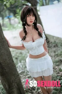 161cm 5ft3 Braided Pigtails Cute Love Dolls Fantasy Adult Love Dolls F Cup