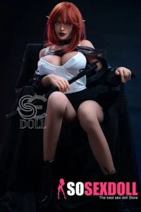161cm 5ft3 Leather Big Breast Sexy Sex Dolls Elegant Realistic TPE Dolls F Cup