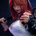 161cm 5ft3 Leather Big Breast Sexy Sex Dolls Elegant Realistic TPE Dolls F Cup