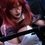 161cm 5ft3 Leather Big Breast Sexy Sex Dolls Elegant Realistic TPE Dolls F Cup