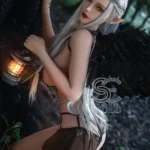 161cm 5ft3 Magic Forest Cosplay Dolls Silver Hair Cosplay Sex Dolls F Cup