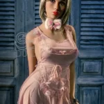 161cm 5ft3 Pink Lace Lingerie Love Dolls Short Blonde Hair Sexy Dolls F Cup