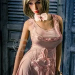 161cm 5ft3 Pink Lace Lingerie Love Dolls Short Blonde Hair Sexy Dolls F Cup